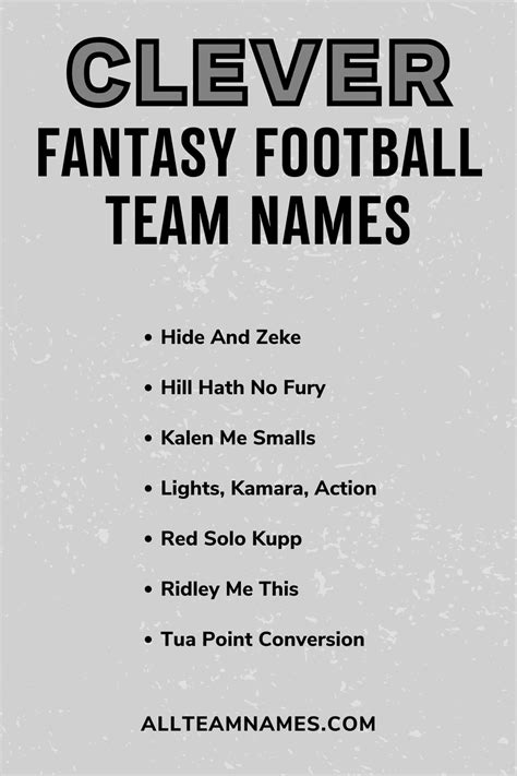 nsfw fantasy football names|160 Funny Fantasy Football Team Names 2024